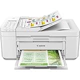 Canon PIXMA TR4720 Wireless Color All-in-One Inkjet Printer, White - Print Copy Scan Fax - 4800 x 1200 dpi, Auto 2-Side Printing, 20-Sheet ADF, Tillsiy Printer_Cable