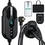 AIMILER Level 2 Electric Car(EV) Charger(WiFi APP) for Tesla Model X/Y/3/S/Cybertruck, 240V, 32 Amp, NEMA 14-50 Plug, 25ft ETL Listed Tesla Mobile Wall Charger, Portable/Home NACS Connector Stations
