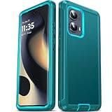 LeYi for Motorola-Edge-2024 Case: Moto Edge-2024 Cover【NOT FIT Edge 50/ G 5G 2024】 3 in 1 Rugged, Military Grade Dust Drop Shockproof Protective Cell Phone Android Funda para Edge2024 6.6", Teal