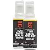 GEAR AID Seam Grip TF Tent Fabric Sealer for Waterproofing and Restoring Polyurethane Coating (PU) on Nylon Tent Floors, Rainflies and Tarps, Treats up to 85 sq. ft, Clear, 4 fl oz, 2 Pack