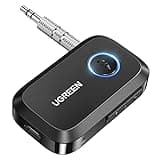 UGREEN 5.4 Aux Bluetooth Adapter for Car, [Greater Connection] Bluetooth Aux Adapter for Car, Bluetooth aux Receiver for Home Stereo/Wired Speaker, 15H Battery Life