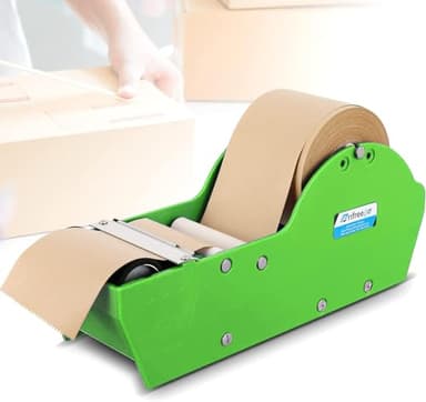Frifreego Water-Activated Tape Dispenser, Manual Kraft Gum Tape Dispenser, Width Adjustable 1.18-3.15", Light Weight & Portable Packing Tape Dispenser Set, Green