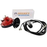 Huskey Golf Cart Universal Horn Kit 12 Volt with Floor Mounted Button & Wiring Harness Compatible with Yamaha, Club Car and EZGO Golf Carts