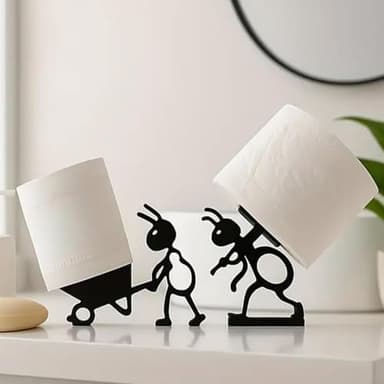 Funny Ant Toilet Paper Holder – Unique Ant Design Bathroom Decor, Toilet Paper Roll Stand for Bathroom, Rustic, Modern or Farmhouse Style, Fun Gift for Home, Friends & Family