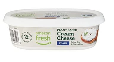 Amazon Fresh, Plant Based Cream Cheese Plain, 7.05 Oz