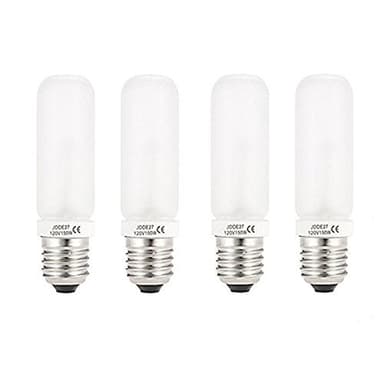 Vstar JDD Type 150W 110-130V Frosted Halogen Light Bulb, Replacement Modeling Bulb for Photo Studio Strobe Lighting,Pack of 4
