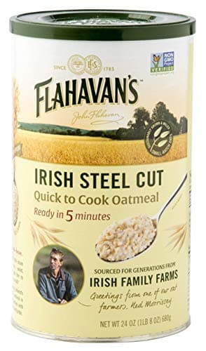 Flahavan's Quick to Cook 5 Minute, Irish Steel Cut Oatmeal, 24 Ounce (Pack of 6)