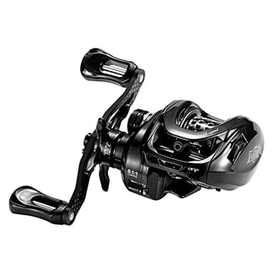 DOVIELLO BMC100 BFS Reel Ultralight Baitcaster Reels with Drag Clicker 8.1:1 High Speed 11LB Drag Power 11+1BB Baitcasting Reel Super Smooth Bait Finesse System Low Profile- Left Hand