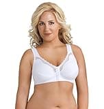 Exquisite Form 5100531 Women's FULLY Wireless Cotton Back & Posture Support Bra with Front Closure & Lace