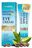 Under Eye Brightener for Dark Circles – 4 in 1 with Niacinamide, 5% Caffeine, Retinol & Peptides - Eye Cream Anti Aging for Reduce Wrinkles, Puffiness and Bags Under Eyes