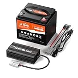 LiTime 12V 50Ah LiFePO4 Lithium Battery 12.8 Volt Deep Cycle Battery, 4000+ Deep Cycle, for Boat Marine Trolling Motor Camping(14.6V10A LiFePO4 Charger Included)