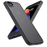 Yriklso Shockproof for iPhone SE Case 2022/iPhone SE Case 2020 [Military Drop Certified] for iPhone SE 2022 Case Semi-Clear Hard Back Protective Slim Case for iPhone SE/8（4.7"）-Frosted Black