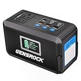 GENSROCK Portable Power Station, 88Wh Camping Solar Generator, Lithium Battery Power Bank with 2 110V/150W Peak AC Outlet, QC 3.0, Type-C, LED Flashlight for CPAP Home Camping Travel Emergency.