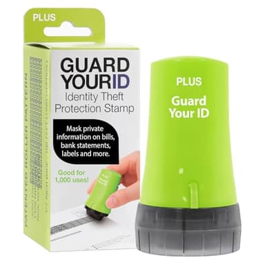 Guard Your ID Advanced Roller Identity Theft Prevention Security Stamp Green (38311)