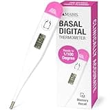 MABIS Digital Basal Body Thermometer for Ovulation Tracking, Fertility, Period Tracking and Natural Family Planning with Beeper and Memory, Oral Use Only