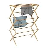 Honey-Can-Do Collapsible Clothes Drying Rack, Bamboo DRY-09508 Natural
