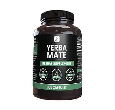 PURE ORIGINAL INGREDIENTS Yerba Mate (365 Capsules), No Magnesium Or Rice Fillers, Always Pure, Lab Verified