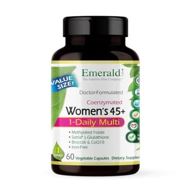 EMERALD LABS Women's 45+ 1-Daily Multi - Complete Multivitamin for Comprehensive Support, Bone & Heart Health* - Designed for Women 45+ - Gluten-Free & Vegetarian- 60 Vegetable Capsules