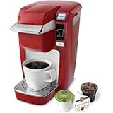 Keurig K10 Mini Plus Brewing System,10oz, Poinciana Red
