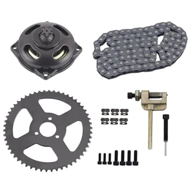 Relibupdater Drive System T8F 6 Tooth Gear Box with T8F 134 Links Chain and 54T Rear Chain Sprocket for 47CC 49CC Mini Moto Pocket Bike ATV Parts