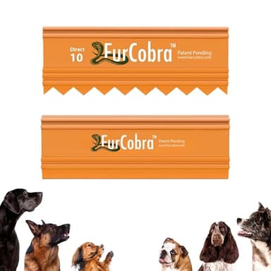 Direct 10 Pet Grooming Brush 3.54" and Pro Pet Hair Remover 4.33" Bundle – Gentle Dog Cat Brush with No Metal Blades and Portable Fur Remover Tool for Hair, Car, Couch, Carpet, Bed, Puppy, Kitten