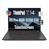 Lenovo ThinkPad T14 Business Laptop (14" FHD+ Touchscreen, AMD Ryzen 5 PRO 6650U, 16GB RAM, 512GB SSD, 6-Core (Beat i7-1250U)), Backlit, Fingerprint, 1080p Webcam, Wi-Fi 6E, Win 11 Pro w / AI Copilot