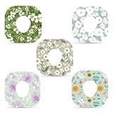25pcs Adhesive Patches for Dexcom G7, Spring Flowers Print Glucose Overpatches CGM Sensor Cover Waterproof Breathable Monitor Over Patch Stickers Accessories Part Compatible with Dexcom G7 (5 Styles)
