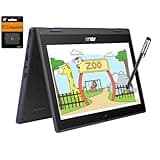 ASUS Chromebook Flip CR11 2-in-1 (11.6" Touchscreen, Intel N100, 4GB RAM, 160GB Storage), Ruggedized & Water Resistant, Convertible Students & Home Laptop, IST Pen, Long Battery Life, Chrome OS