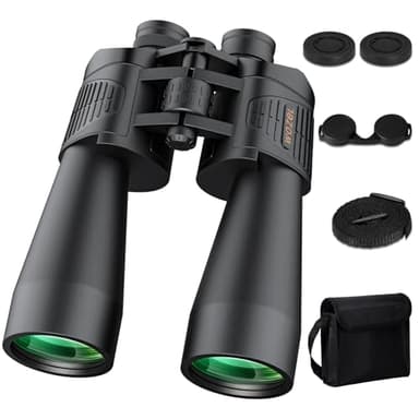20x70 Binoculars for Adults High Powered - WOZEL HD Bird Binoculars with Clear Low Light Vision - Powerful Binocular for Bird Watching Hunting Travel Outdoor Hiking - Christmas Birthday Gifts for Men