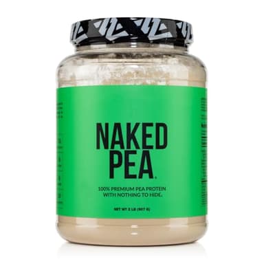 NAKED Pea - 2LB 100% Pea Protein Powder from North American Farms - Unflavored Vegan Pea Protein Isolate - Plant Protein Powder, Easy to Digest - 30 Servings