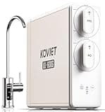 KOVIET Reverse Osmosis System, 10-Stage 600 GPD Tankless Reverse Osmosis Water Filter, Under Sink RO Water Filtration System with Smart LED Faucet, NSF/ANSI 42 & 58 Certified, 3:1 Pure to Drain