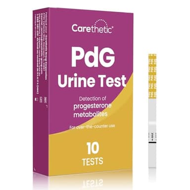 Carethetic PdG Test Strips, 10 Count – Ovulation Confirmation Test with Progesterone Metabolite (PdG), At-Home Fertility Test for Women