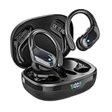 Wireless Earbuds Sport Bluetooth Headphones 5.3, 80Hrs Stereo New Bluetooth Earbuds with HD Mic, Earbuds with Earhooks ENC Noise Canceling Earphones, IP7 Waterproof Headset for Sports/Workout/Running