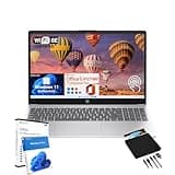 HP 15.6-inch Business Laptop Computer - w/Microsoft Office Lifetime & Free CD/DVD Drive - 15.6" HD Touchscreen - Intel i3 1215U - Wi-Fi 6E -Win 11 Pro(32GB RAM | 1TB SSD)