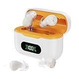 Flaygo Pro Hearing Aids for Seniors with Intelligent Auto-Noise Cancelling (Not Amplifiers),Rechargeable Digital OTC with 32-Channel, Super Mini,7-Day Standby,Battery Digital Display&UV Sterilization