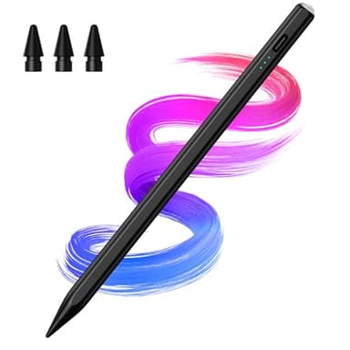 Hastraith Stylus Pen for iPad(2018-2025)-2X Faster Charge with Tilt Sensitivity & Palm Rejection for iPad 11/10/9/8/7/6th Gen, Air 7/6/5/4/3/M3/M2, Pro 13"/12.9"/11"/M4, Mini 7/6/5th, Black