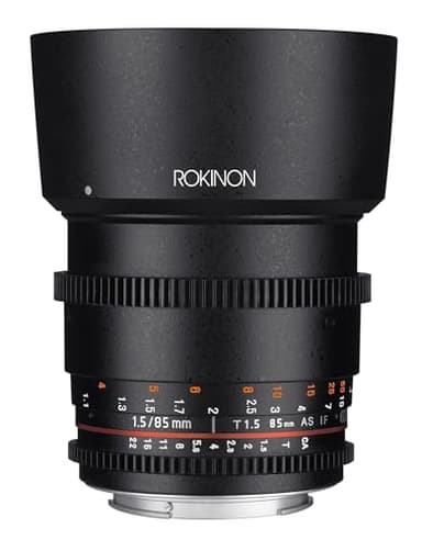 Rokinon Cine DS DS85M-C 85mm T1.5 AS IF UMC Full Frame Cine Lens for Canon EF