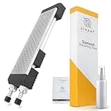 Heavy Duty Diamond Sharpening Stone Set with Adjustable Base, 2-Sided Fine/Coarse Grit Diamond Sharpening Plate, Fast & Efficient Diamond Knife Sharpener for Knives and Chisels from Schaaf Tools