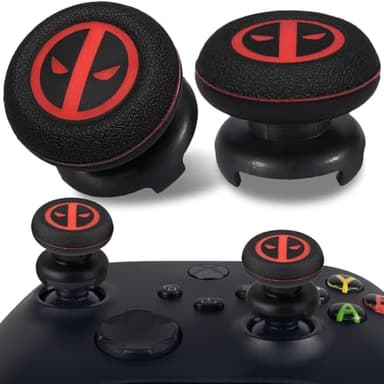 Playrealm FPS Thumbstick Extender & Printing Rubber Silicone Grip Cover 2 Sets for Xbox Series X/S & Xbox One Controller(Immortal)