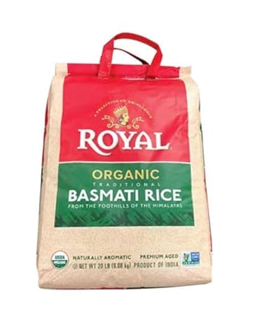Organic Royal Organic Royal Traditional Basmati Rice (Net Wt 20 Lb),