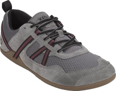 Xero Shoes Men’s Prio Suede Barefoot Athletic Sneaker, Steel Gray, 12
