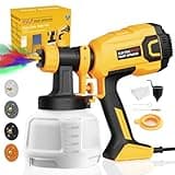 Paint Sprayer, 700W HVLP High Power Electric Spray Paint Gun with 40 Fl Oz Container, Adjustable Spray Width, 4 Nozzles & 3 Patterns, Easy to Clean, for Furniture, House, Fence, Walls, Etc.