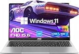 AOC Laptop Computer 16GB RAM 512GB SSD Work Laptops 15.6 Inch FHD Screen Premium Laptop (Up to 3.6GHz) Windows 11 Laptop Computer, Light&Thin, Metal Shell, Webcam, Type-C, USB3.2