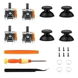 TOMSIN Joysticks Replacement for PS5 Controller,4 Pack Hall Effect 3D Analog Sensor Joysticks Module with Thumbsticks Cap for Playstation 5 Controller,Thumbsticks Repair Kit for PS5 Controller