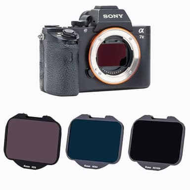 Kase 3 in 1 Clip-in ND Filter Kit ND8 + ND64 + ND1000 Neutral Density Filters for Sony E-Mount Full Frame Camera A7RV A7RIV A7RIII A7III A7SIII A7C FX3