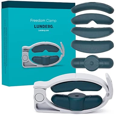 LUNDERG Freedom Clamp - The Most Advanced Incontinence Clamp for Men with Innovative Pro-Hinge for Top-Down Pressure & 5 Different Fittings for Superior Adjustability - Male Incontinence Products