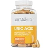 Inflamazol Uric Acid Cleanse – Premium Uric Acid Flush with Tart Cherry, Turmeric & Celery Seed for Joint & Uric Acid Support – Joint Supplements for Men & Women – 120 Capsules