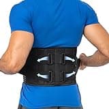 benoo Back Brace Belt – Adjustable Lumbar Support for Lower Back Pain and Herniated Disc Relief – Breathable, Comfortable, and Ideal for Work & Everyday Use (Large (33"-42"))