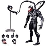 YNOTTEK 8 inch Height Anime Action Figures Toys, Multiple Replaceable Accessories, Vivid and Realistic,Jointed Action Figure, Desktop Decoration Ornaments Gift for Fans (Black)