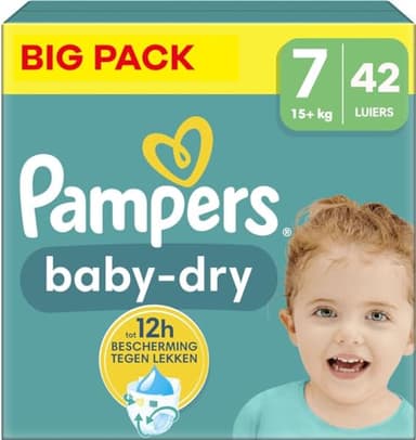 Pampers Baby-Dry size 7, 42 diapers, 15 kg+